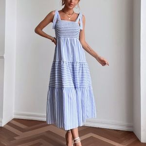 Shein tie shoulder dress